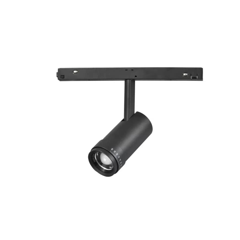 фото трековый магнитный светодиодный светильник iledex technical vision zoom 4822-020-d47-10w-10/60dg-3000k-bk | 220svet.ru
