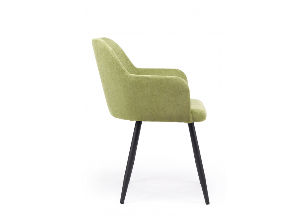 фото стул на металлокаркасе поворотный woodville инфини 360 зеленый (ocean 013) / черный 631748 | 220svet.ru