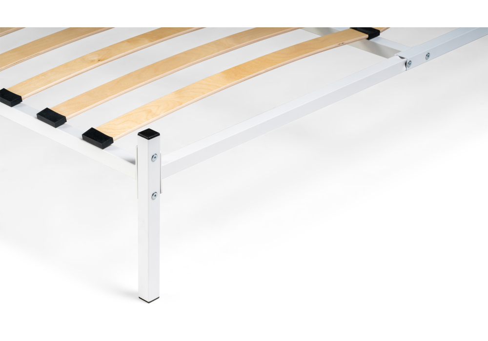 фото кровать полутораспальная  woodville фади 140х200 белая 491587 | 220svet.ru