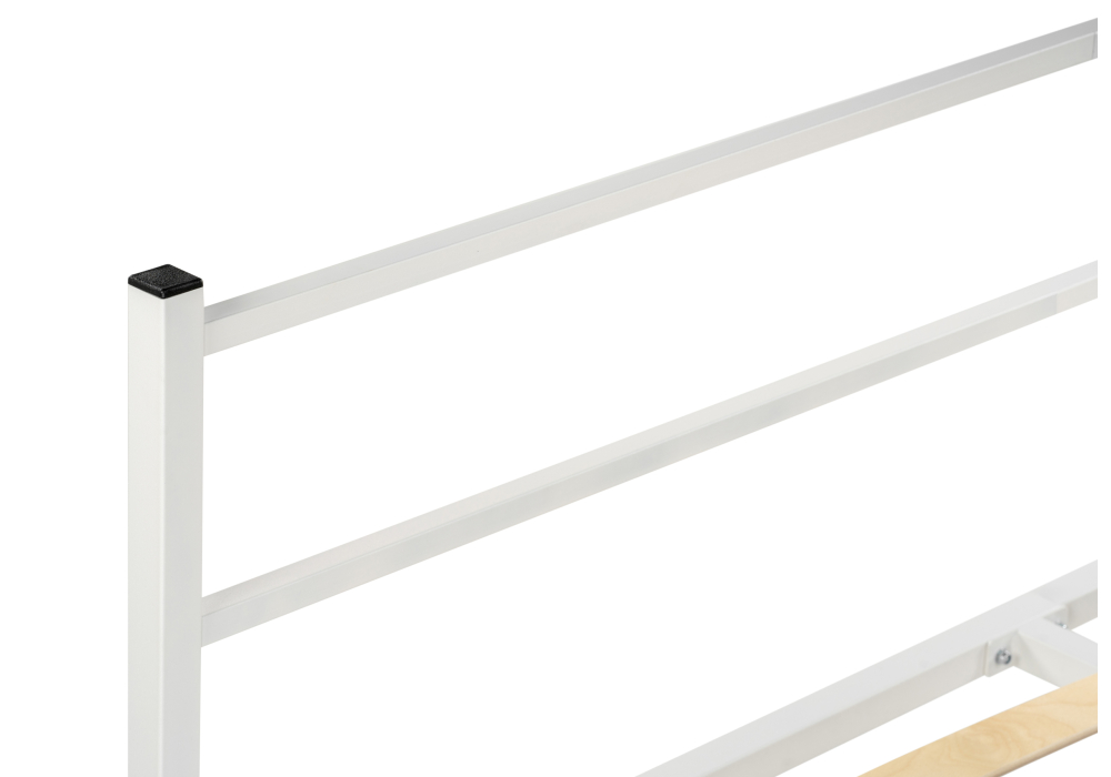 фото кровать полутораспальная  woodville фади 140х200 белая 491587 | 220svet.ru