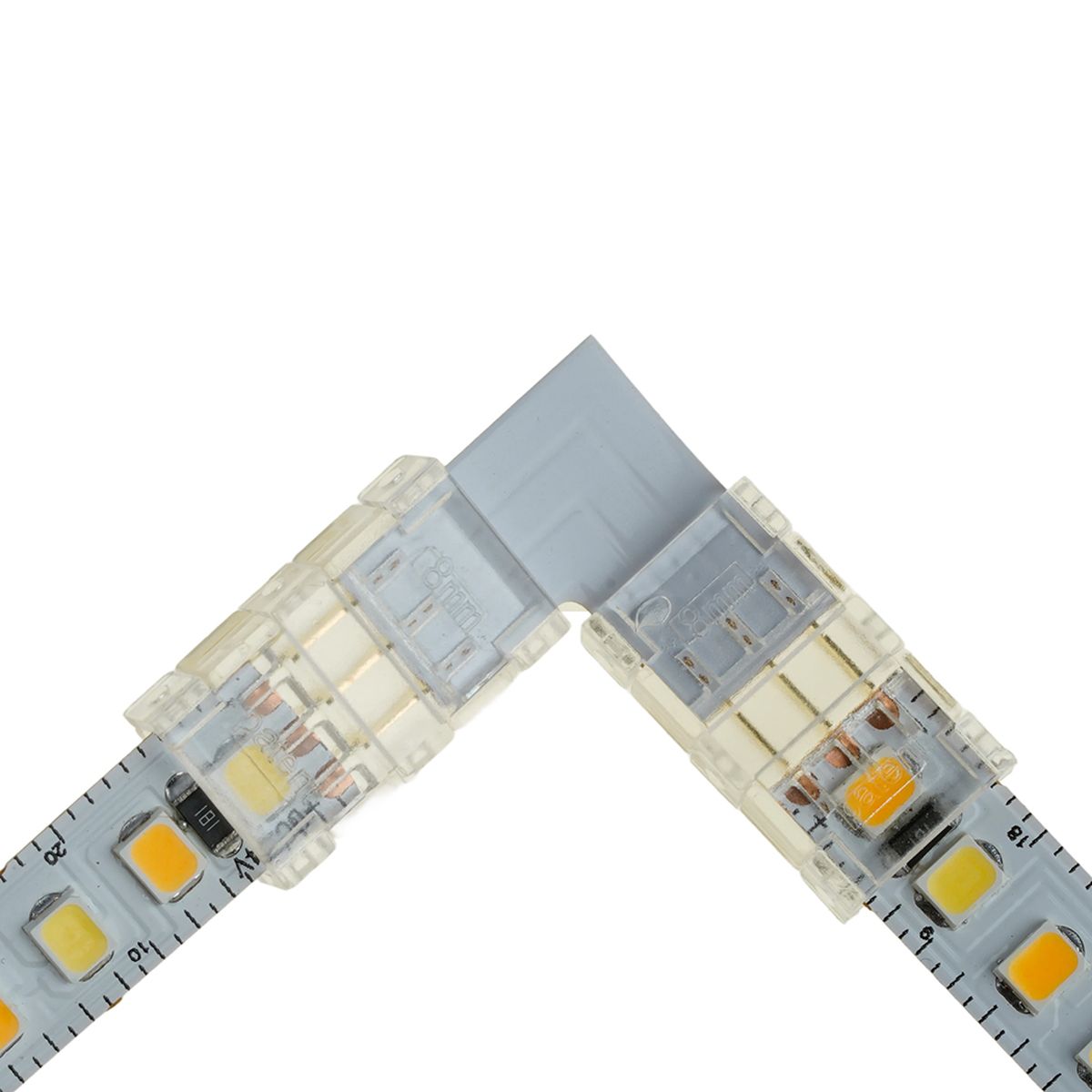 фото соединитель угловой 10мм для ленты cct smd ленты шириной 8 мм feron ld172 52003 | 220svet.ru