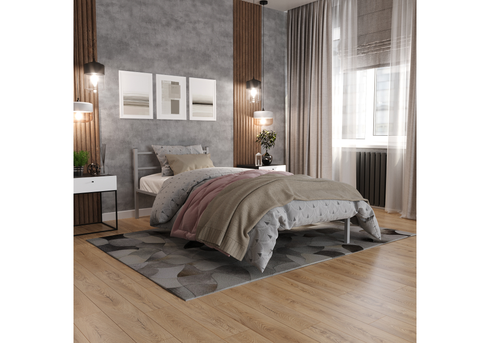 фото кровать woodville фади 90х200 серая 462533 | 220svet.ru