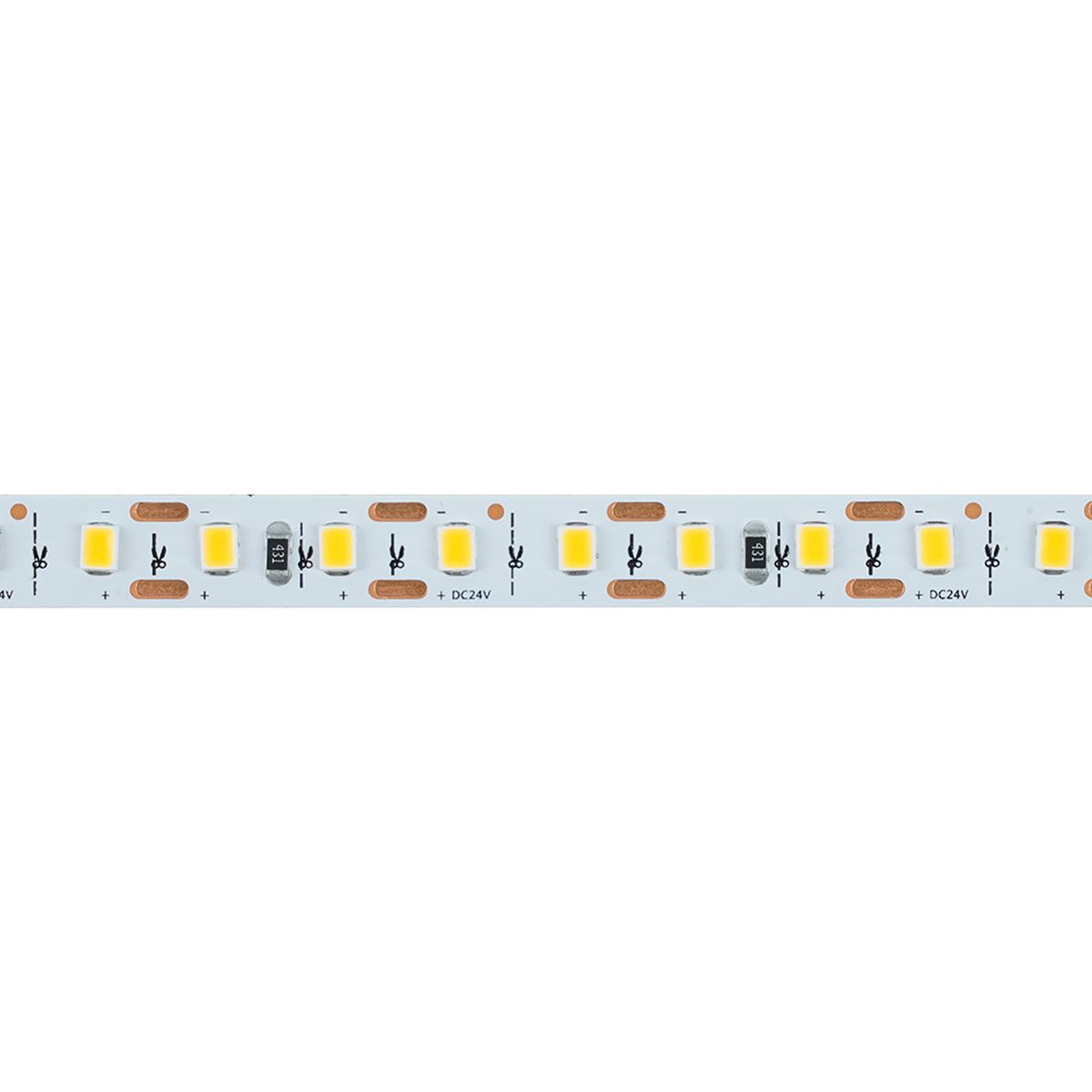фото светодиодная лента feron 11w/m 120led/m 2835smd 4000к 5m свободный рез ls506 53058 | 220svet.ru