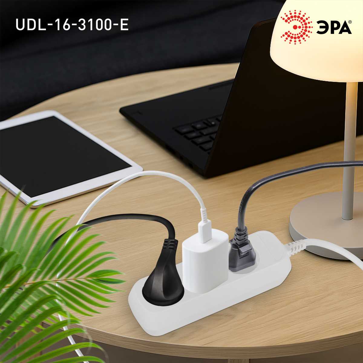 фото удлинитель электрический эра udl-16-3100-e greenline 3 розетки с заземлением 10м пвс 3x1мм2 б0064983 | 220svet.ru