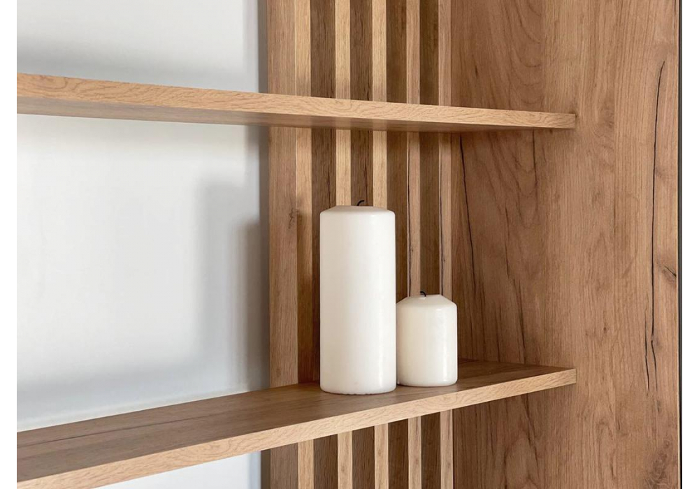 фото гостиная woodville бери дуб крафт золотой / графит 570022 | 220svet.ru