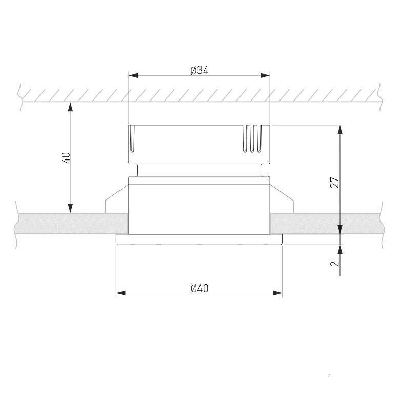 фото встраиваемый светодиодный светильник elektrostandard 25025/led 3w 4200k wh/bk белый/черный a056778 | 220svet.ru