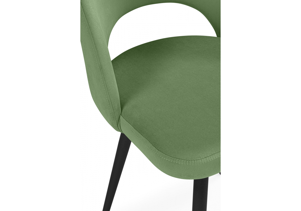 фото стул на металлокаркасе woodville курбис фисташковый (zd 651) / черный 642939 | 220svet.ru