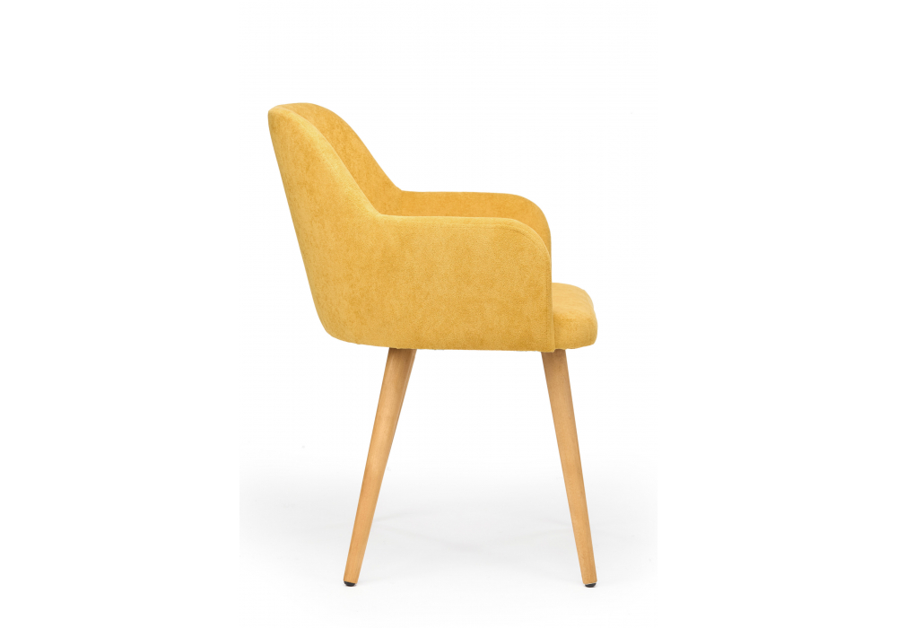 фото стул деревянный woodville инфини 360 горчичный/ светлое дерево 631756 | 220svet.ru