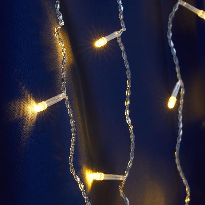 фото уличная светодиодная гирлянда feron занавес 230v желтый без мерцания cl18 41622 | 220svet.ru