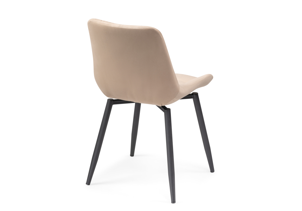 фото стул woodville челси крутящийся велюр бежевый / черный 520596 | 220svet.ru