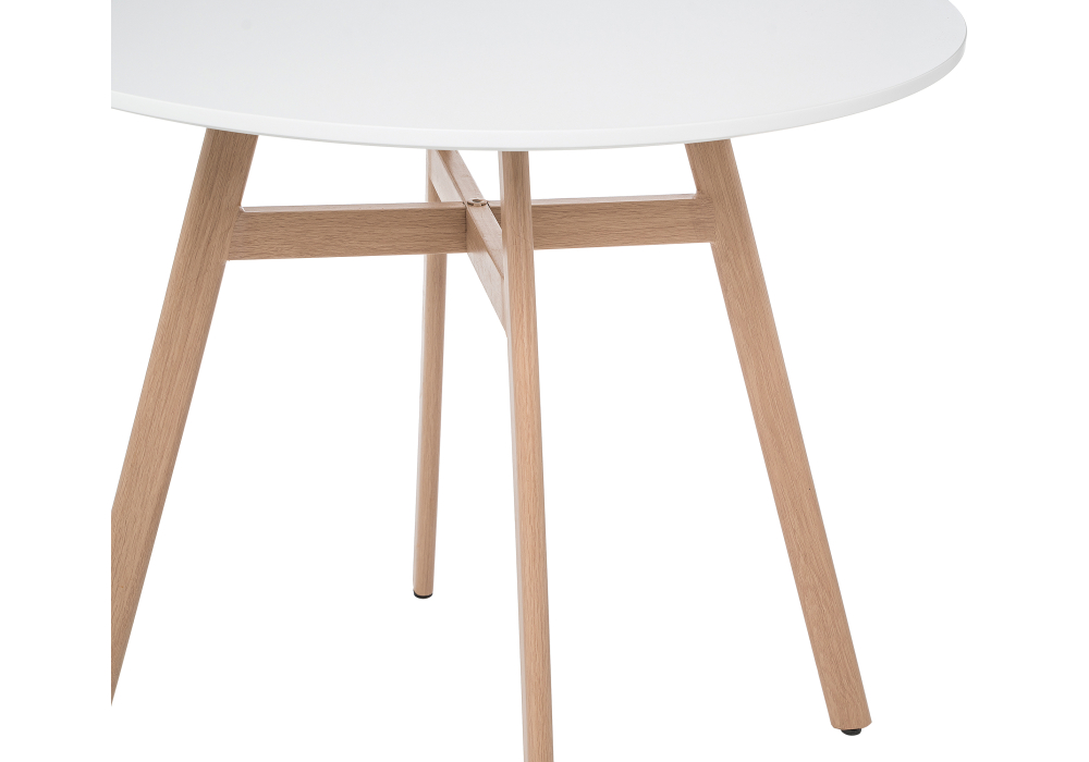 фото обеденная группа woodville номиа 90 белая 532548 | 220svet.ru