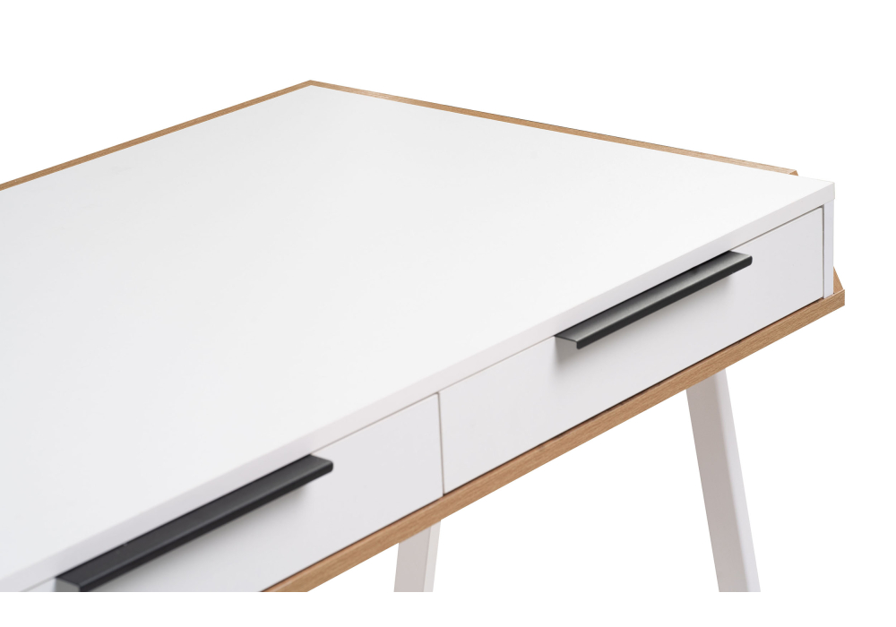 фото стол woodville рокс 116х65х77 белый / дуб вотан / белый 530839 | 220svet.ru