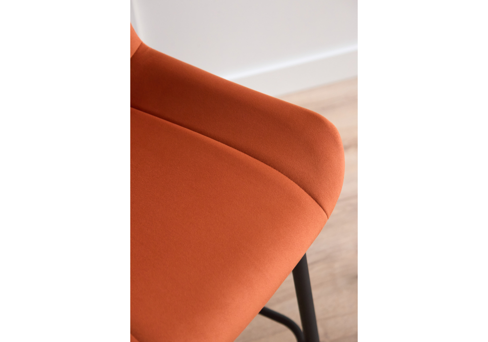 фото барный стул woodville седа терракотовый (zd 432) / черный 632617 | 220svet.ru