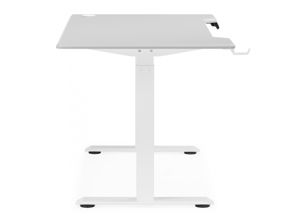 фото компьютерный стол с подъемным механизмом woodville маркос 120х75 тауп / белый 614598 | 220svet.ru