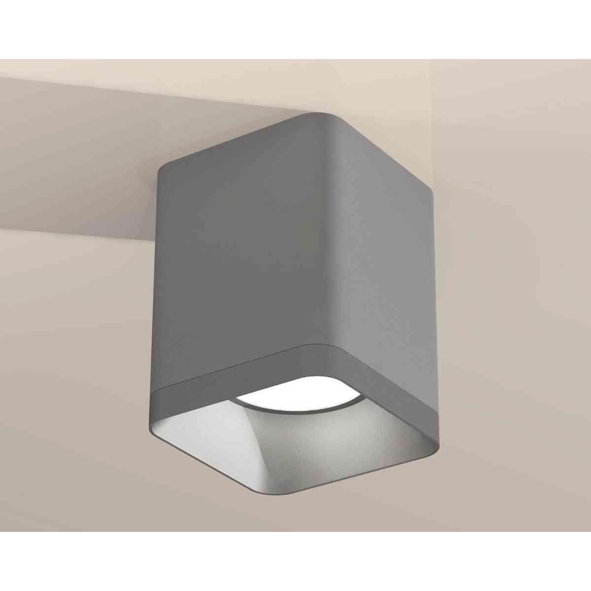 фото комплект накладного светильника ambrella light techno spot xs7814003 sgr/ssl серый песок/серебро песок (c7814, n7703) | 220svet.ru