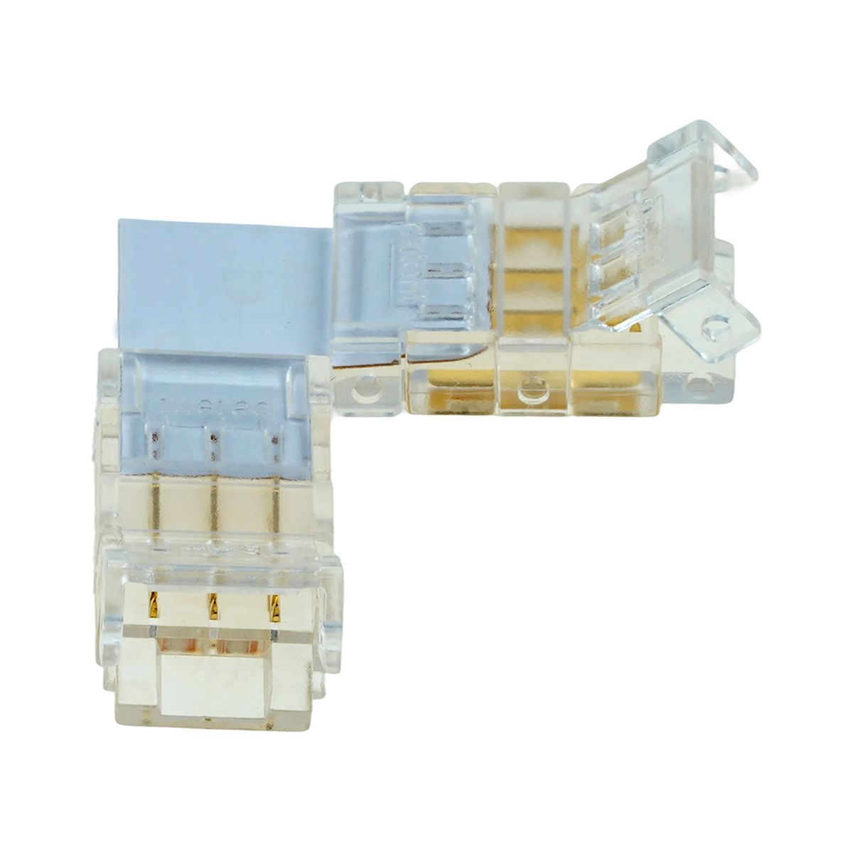 фото соединитель угловой 10мм для ленты cct smd ленты шириной 8 мм feron ld172 52003 | 220svet.ru