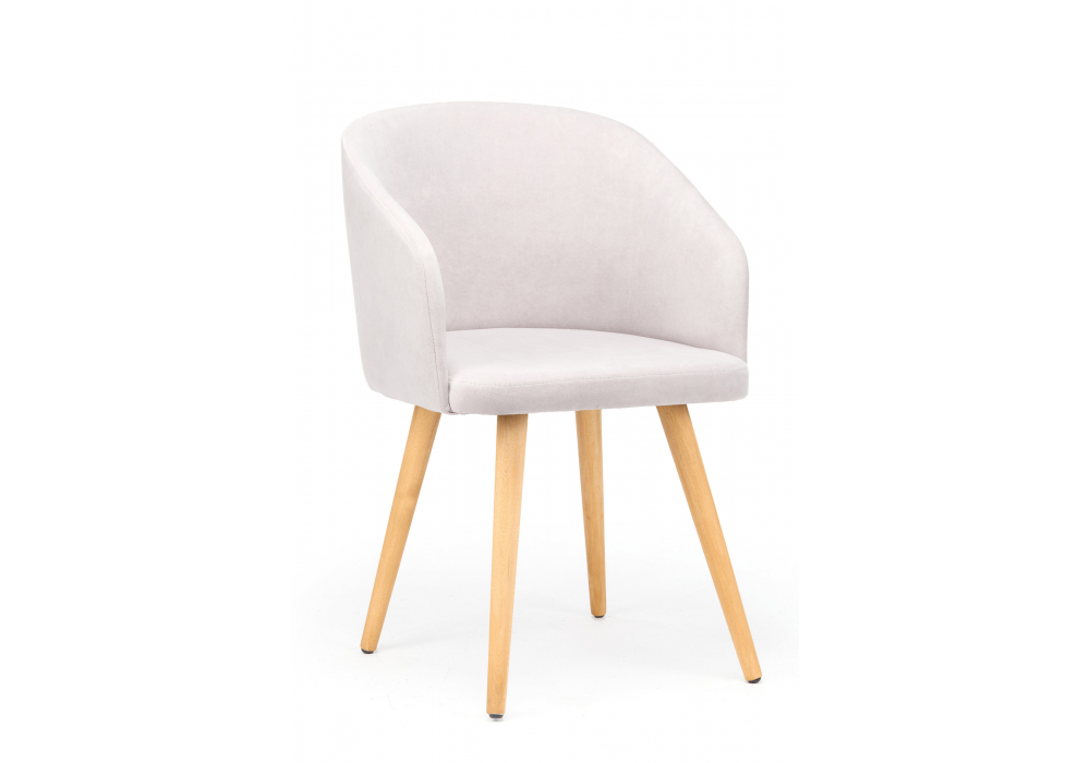 фото стул деревянный поворотный woodville монер 360 светло-серый (glory 36) / светлое дерево 632641 | 220svet.ru