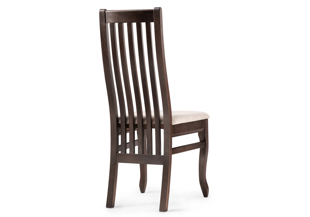 фото стул деревянный woodville арлет ткань tenerife latte / венге коричневый 615255 | 220svet.ru