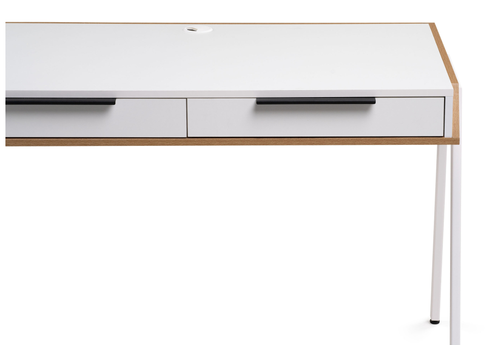 фото стол woodville рокс 116х65х77 белый / дуб вотан / белый 530839 | 220svet.ru