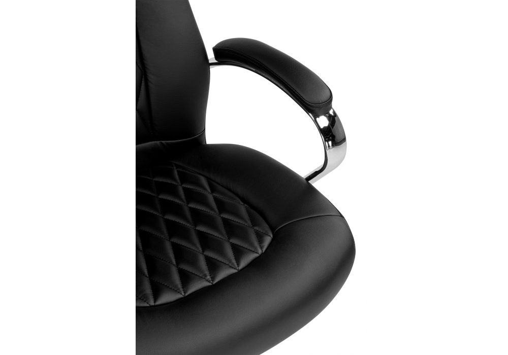 фото офисное кресло woodville damian 1 черный / хром 15963 | 220svet.ru