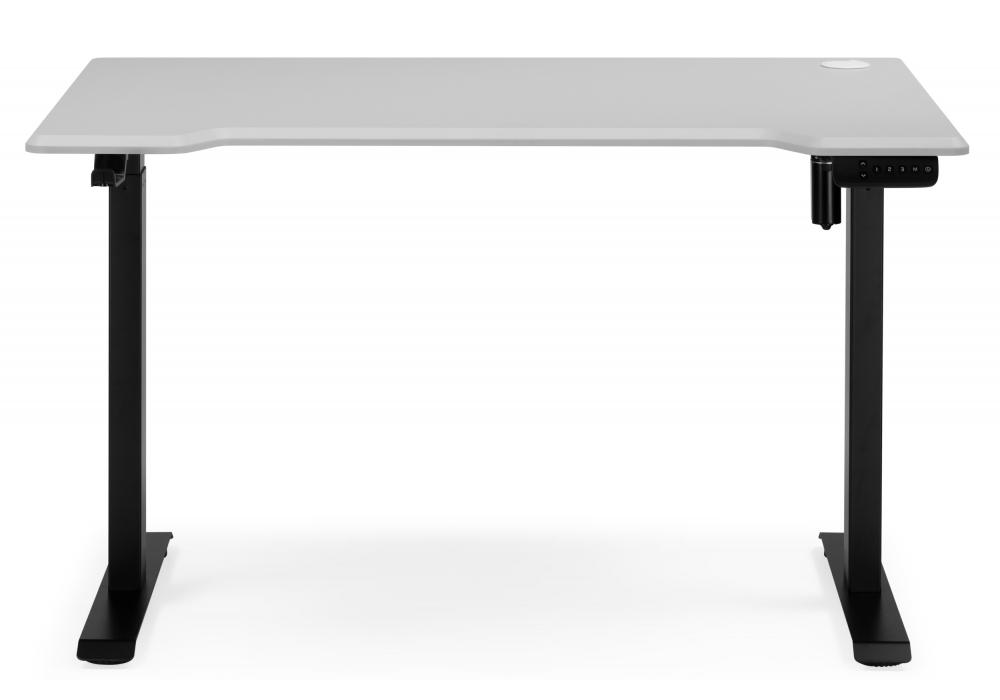 фото компьютерный стол с подъемным механизмом woodville маркос 140х80 тауп / черный 614609 | 220svet.ru