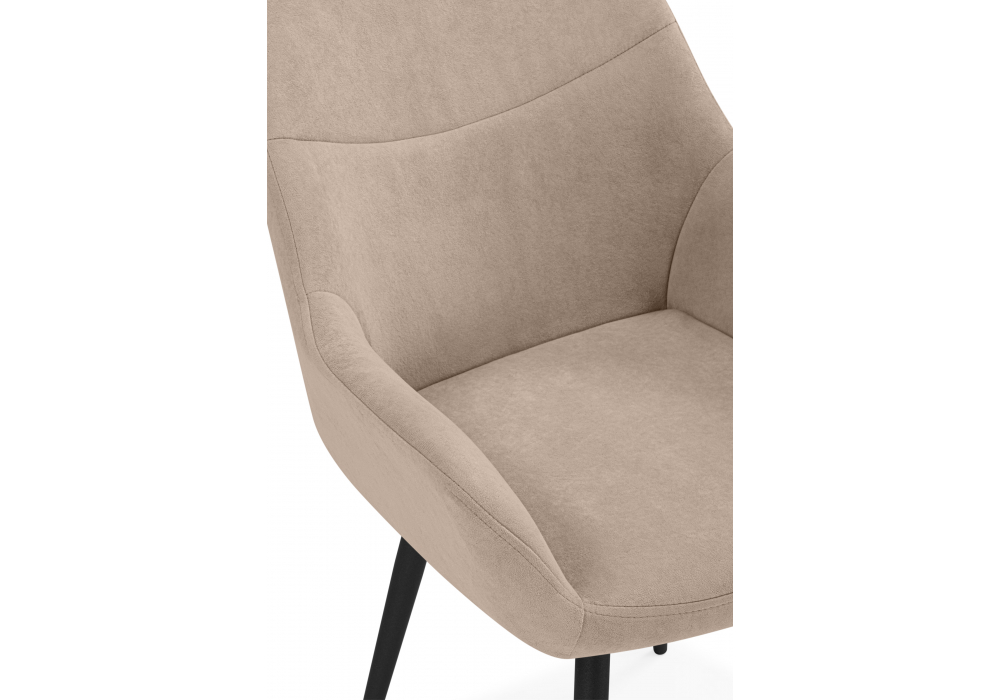 фото стул на металлокаркасе woodville флюид бежевый (zd 210) / черный 642965 | 220svet.ru