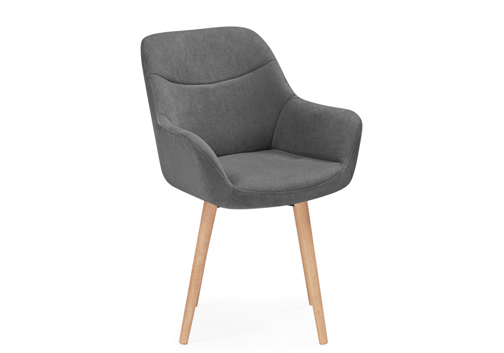 фото стул деревянный woodville флюид 360 темно-серый (zd 995) / светлое дерево 642963 | 220svet.ru