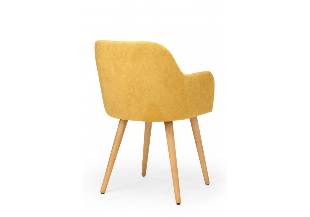 фото стул деревянный woodville инфини горчичный (ocean 016) / светлое дерево 631751 | 220svet.ru