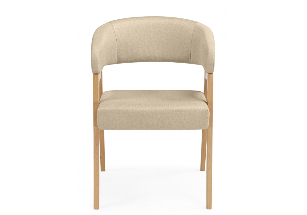 фото стул деревянный woodville невада 1 натуральное дерево / ткань 135 664665 | 220svet.ru