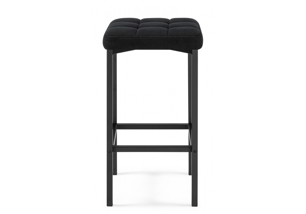 фото барный стул woodville лофт микровелюр катания блэк / черный матовый 614949 | 220svet.ru