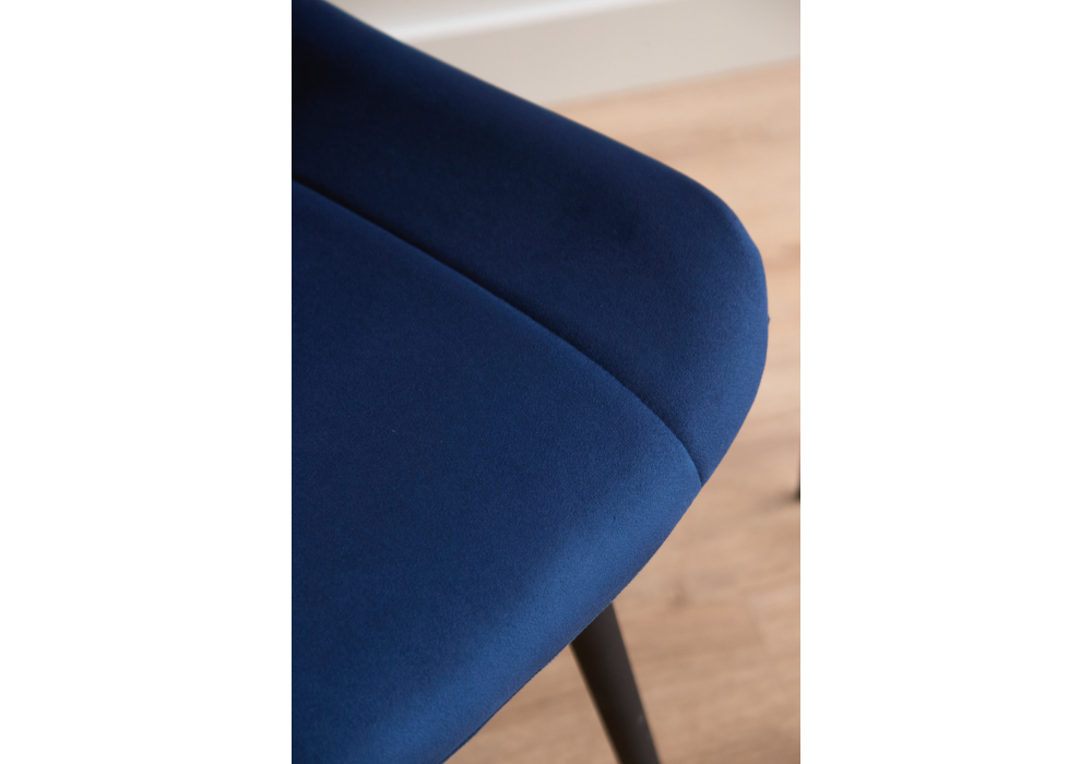 фото стул на металлокаркасе woodville седа синий (zd 798) / черный 632434 | 220svet.ru