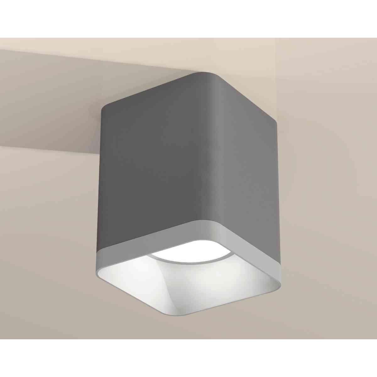 фото комплект накладного светильника ambrella light techno spot xs7814001 sgr/swh серый песок/белый песок (c7814, n7701) | 220svet.ru