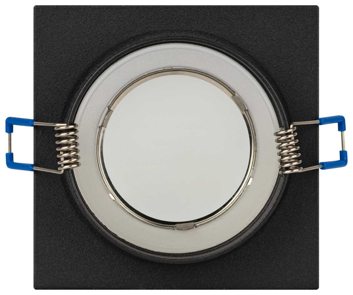 фото светильник встраиваемый декоративный эра dk108 bk под лампу mr16 gu5.3 черный б0058399 | 220svet.ru