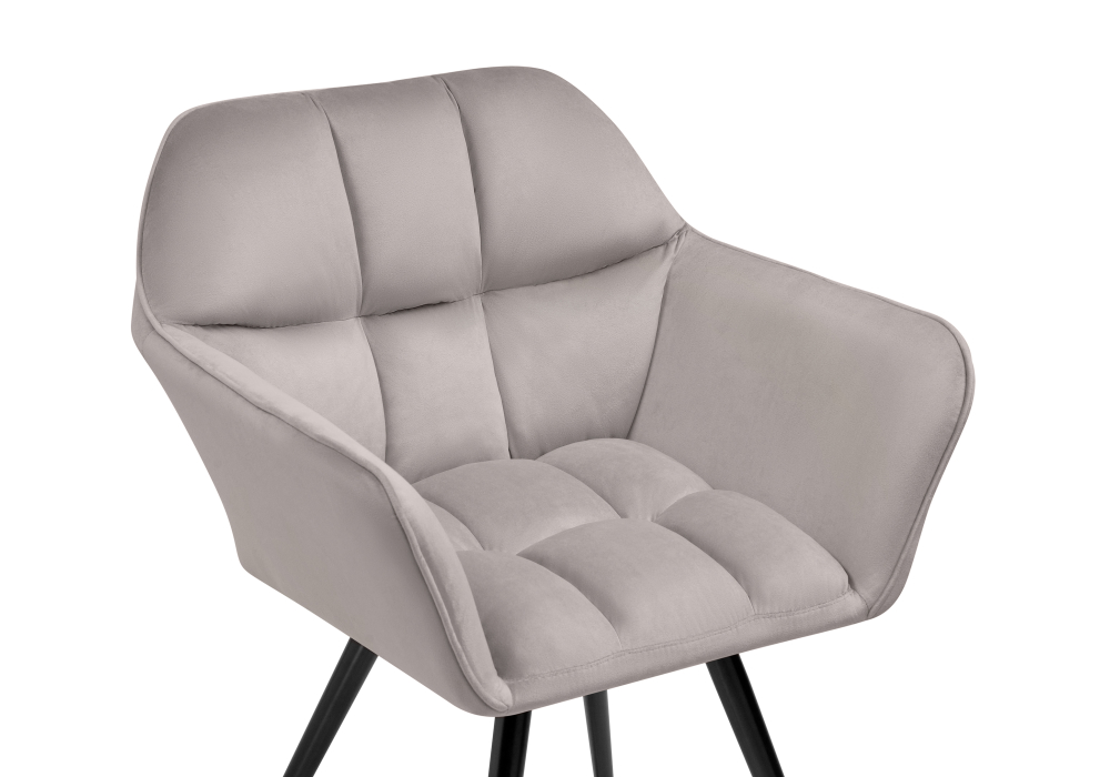 фото кресло крутящееся woodville ямес серый / черный глянец 566490 | 220svet.ru