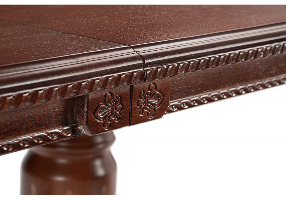 фото стол деревянный раскладной woodville эвклаз овальный миланский орех 615241 | 220svet.ru