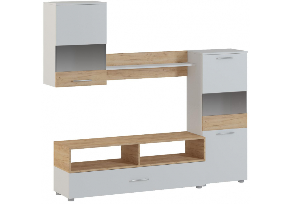 фото гостиная woodville алваро белая / дуб золотой 398915 | 220svet.ru