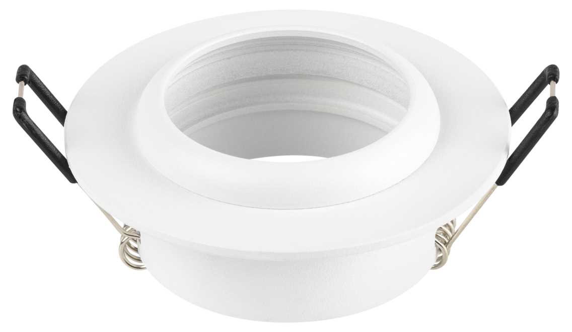 фото светильник встраиваемый алюминиевый эра kl109 wh под лампу mr16 gu5.3 белый матовый б0061823 | 220svet.ru