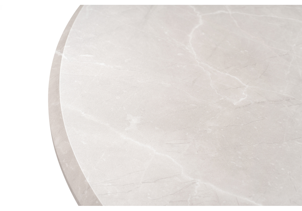 фото стол деревянный woodville абилин 90 мрамор светло-серый / белый матовый 507216 | 220svet.ru