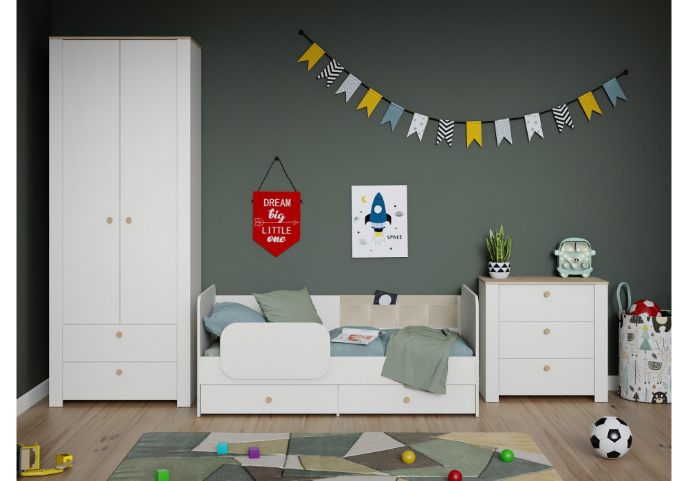 фото шкаф woodville джастин дуб белый exclusive 564844 | 220svet.ru