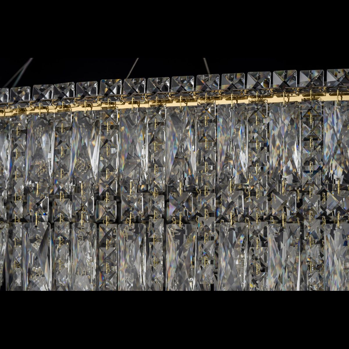 фото подвесная светодиодная люстра arti lampadari ovindoli l 1.5.100x35.100 g | 220svet.ru