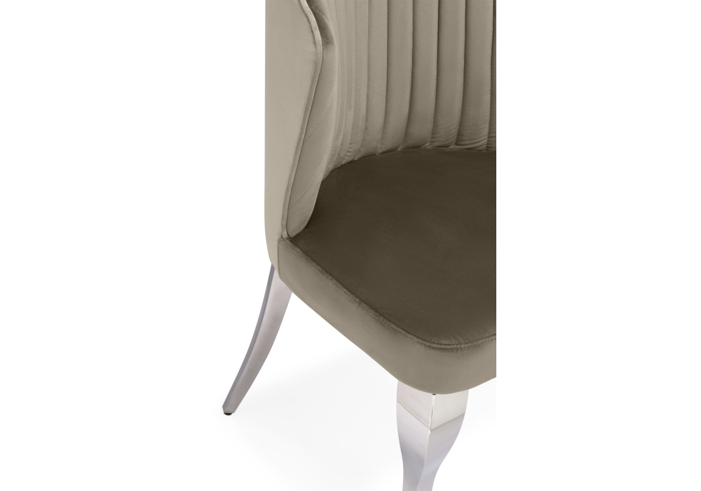 фото стул woodville edwin light beige / steel 15389 | 220svet.ru