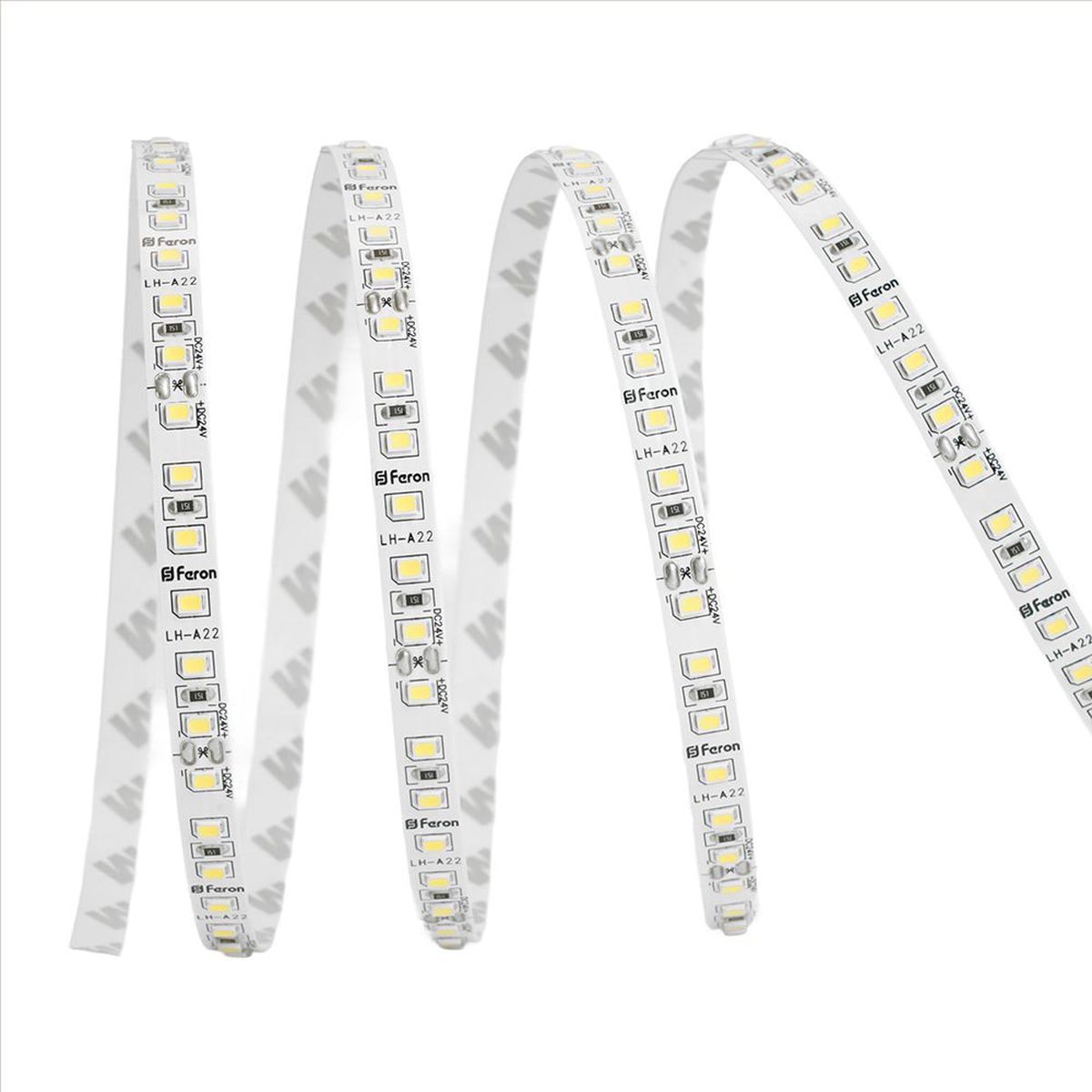 фото светодиодная лента feron 11w/m 120led/m 2835smd 6000к 30m ls501 53088 | 220svet.ru