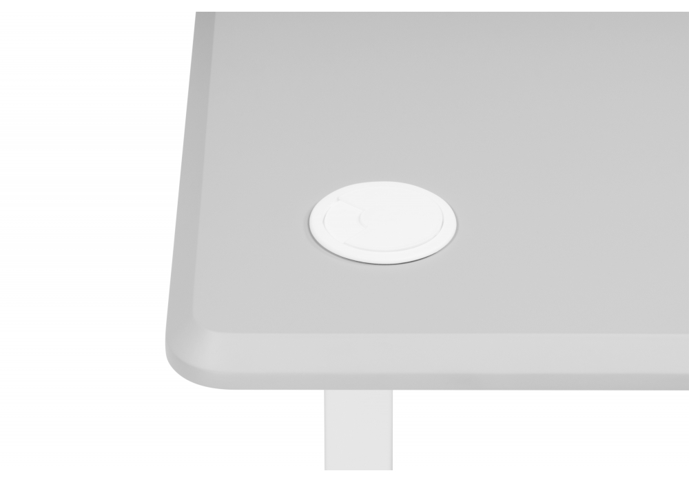 фото компьютерный стол с подъемным механизмом woodville маркос 120х75 тауп / белый 614598 | 220svet.ru