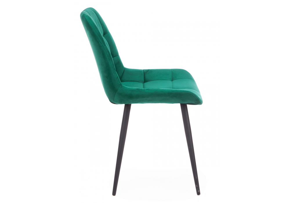 фото стул на металлокаркасе woodville челси к зеленый (zd 667) / черный 632513 | 220svet.ru