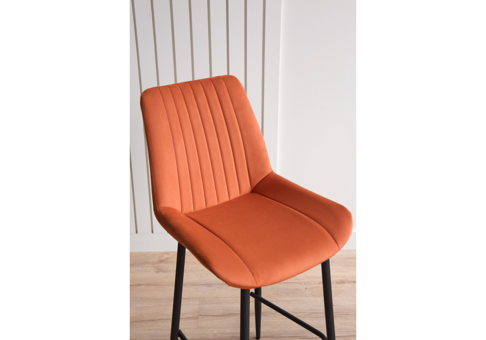 фото барный стул woodville седа терракотовый (zd 432) / черный 632617 | 220svet.ru