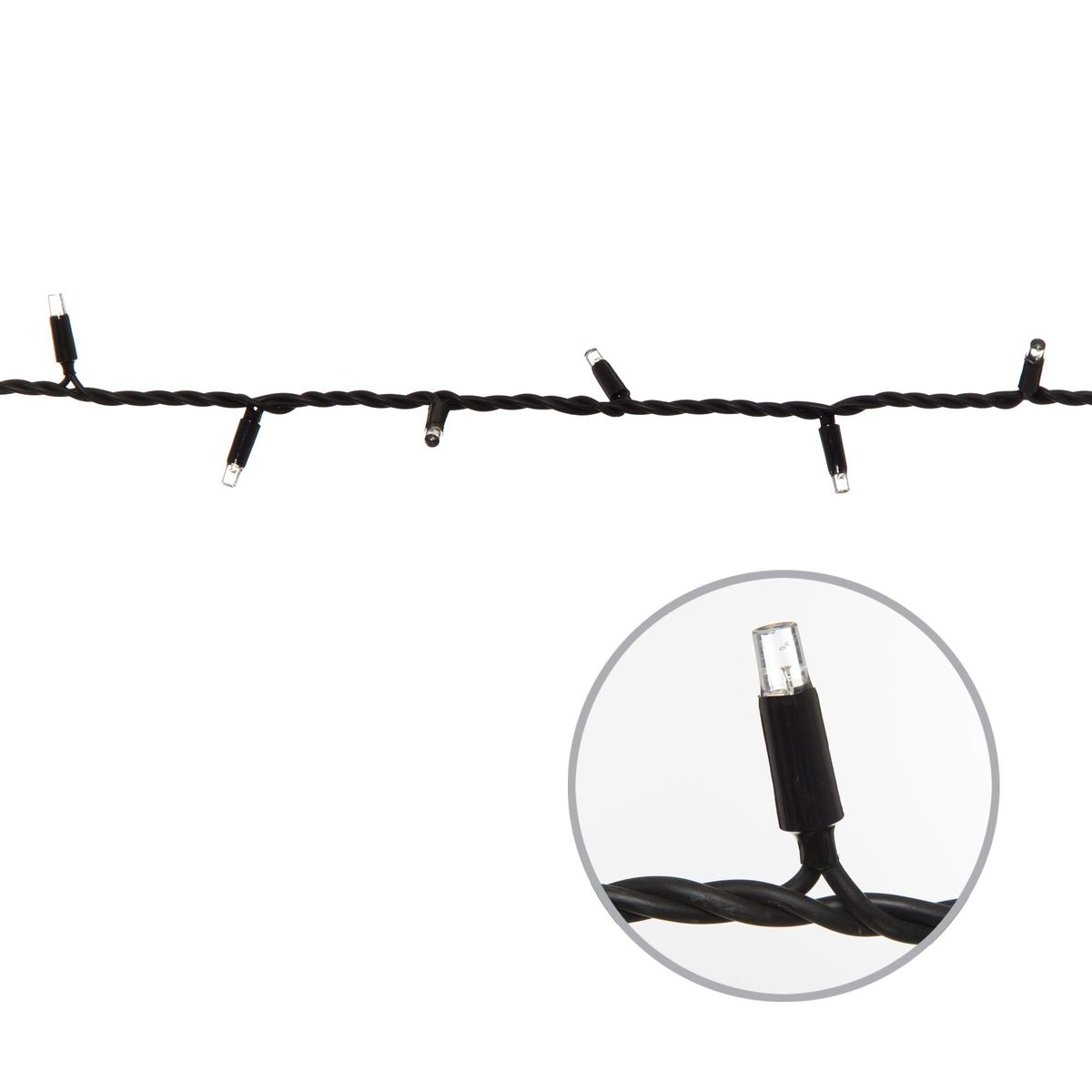 фото светодиодная гирлянда uniel без вилки белый uld-f90pro s10m-100/tbk wh ul-00013213 | 220svet.ru