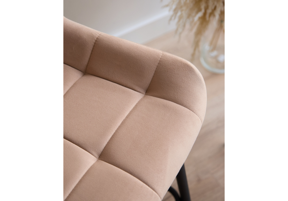 фото барный стул вращающийся woodville челси 360 бежевый (zd 210) / черный 632558 | 220svet.ru