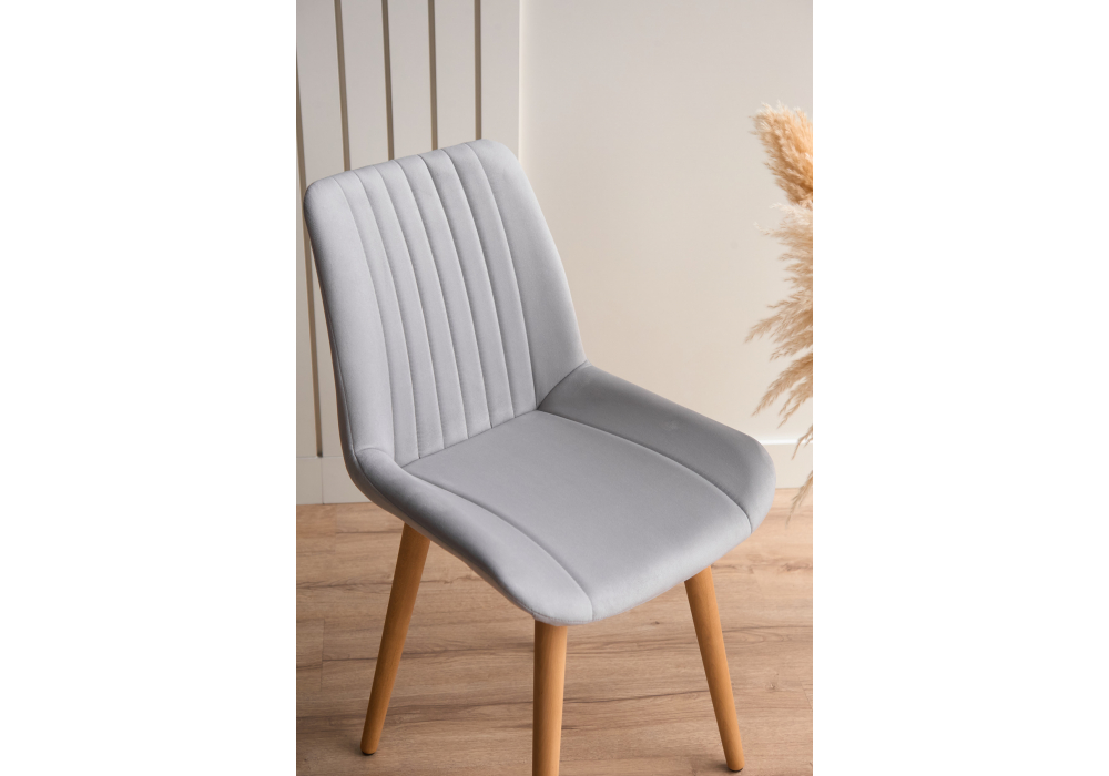 фото стул деревянный вращающийся woodville седа 360 светло-серый (zd 960) / светлое дерево np 632375 | 220svet.ru