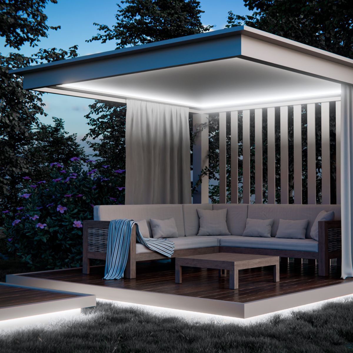 фото светодиодный неон apeyron 10w/m 120led/m 2835smd холодный белый 10m 17-309 | 220svet.ru