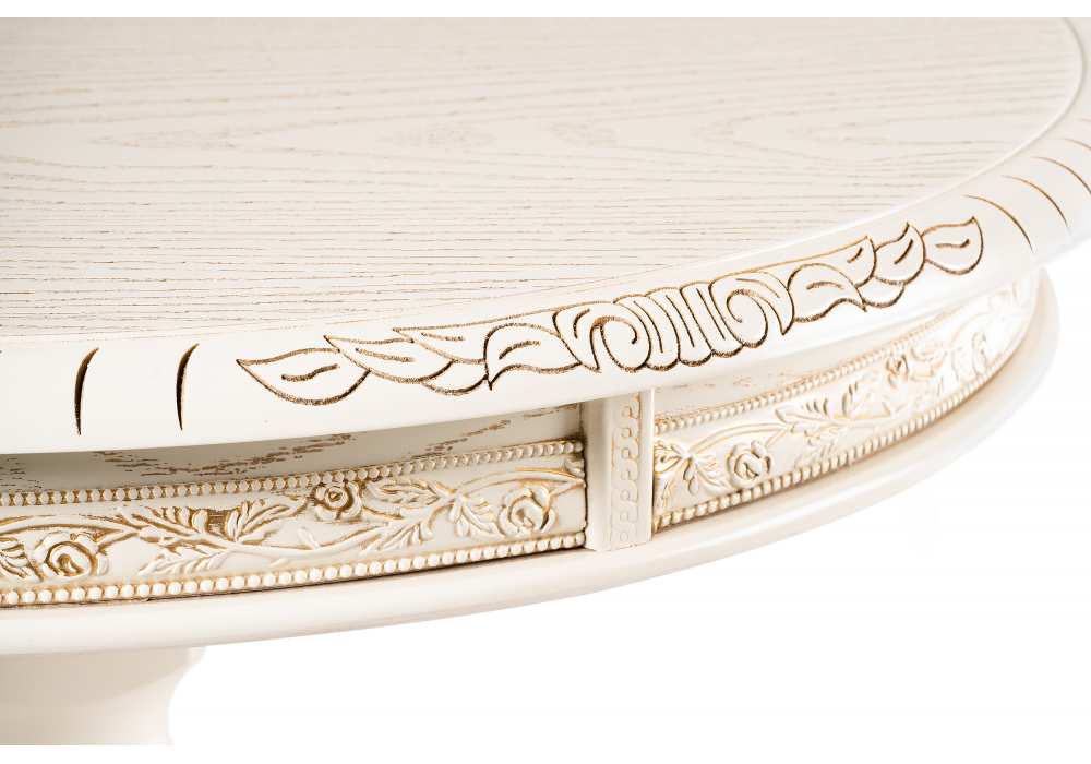 фото журнальный стол woodville бернард крем золотая патина 615220 | 220svet.ru